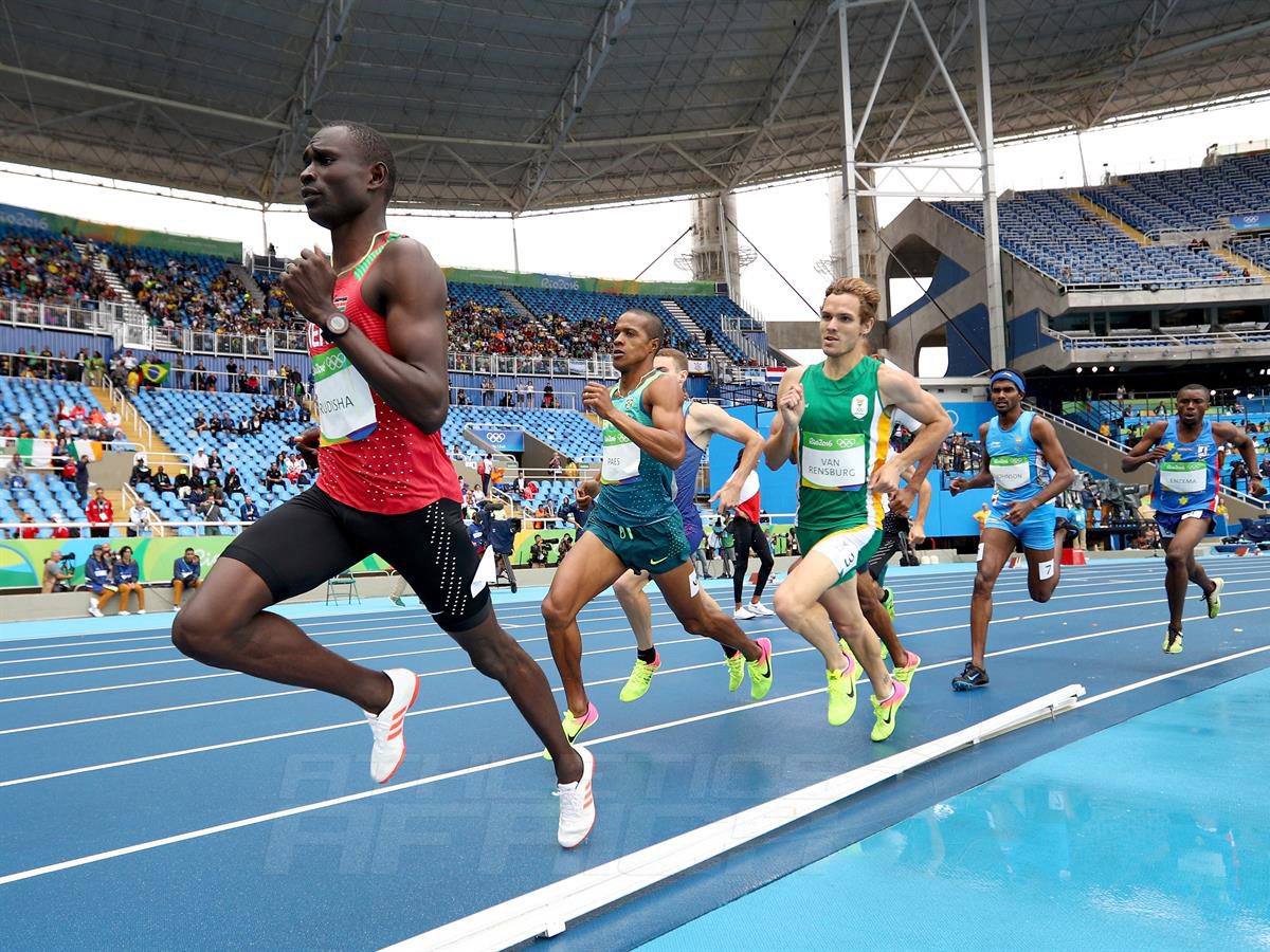 David Rudisha of Kenya in the men’s 800m semi-finals at Rio 2016 / Photo credit: Norman Katende