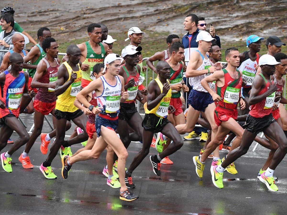 The men's marathon race on the final day of Athletics competition at the Rio 2016 Olympic Games / Photo Credit: Norman Katende