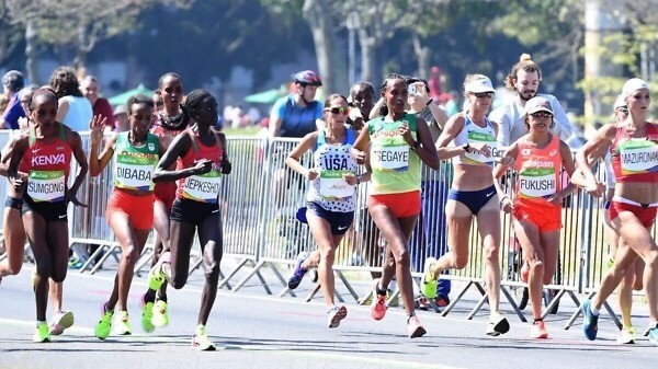 The women's marathon on day 3 at the Rio 2016 Olympics / Photo credit: Norman Katende