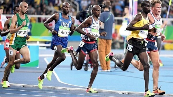 Elroy Gelant of South Africa during the men's 5000m Final on day 9 of Athletics competition at the Rio 2016 Olympics / Photo credit: Norman Katende
