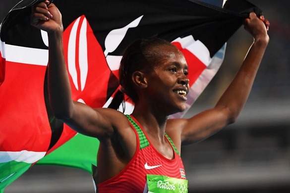 Rio 2016: Faith Kipyegon shocks Genzebe Dibaba for Olympic 1500m gold
