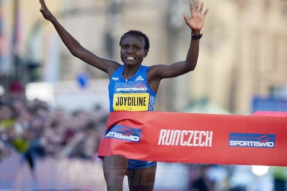 Jepkosgei sets four world records at 2017 Prague Half Marathon