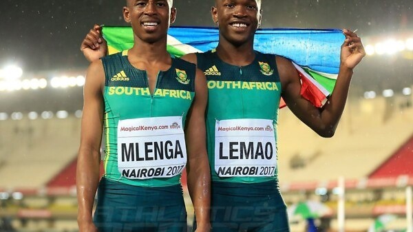 Tshenolo Lemao wins the 100m title at the IAAF World U18 Championships Nairobi 2017 / Photo Credit: Getty Images for the IAAF