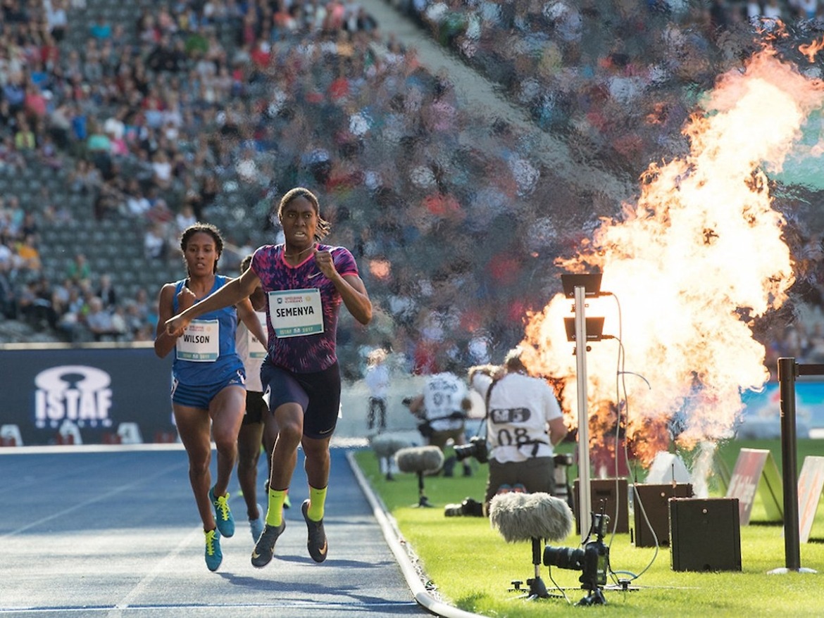 Caster Semenya winning at the ISTAF in Berlin 2017 / Photo Credit: ISTAF / Camera 4