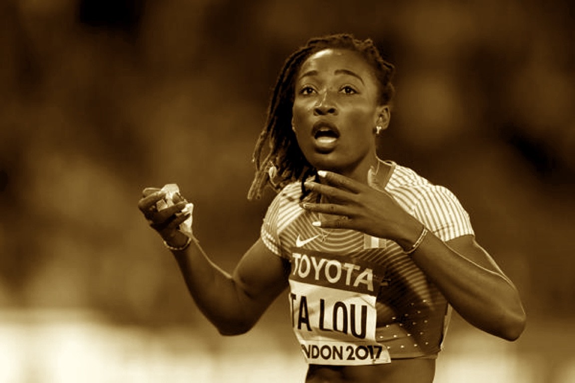 Marie-Josee Ta Lou of the Ivory Coast at London 2017