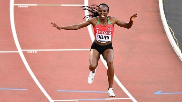 Kenya's Hellen Onsando Obiri compete during the women's 5000m athletics event at the 2017 IAAF World Championships at the London Stadium / Photo credit: AFP