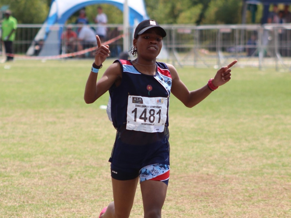 Glenrose Xaba stole the show on Saturday at the 2017 ASA Cross Country Championships / Photo Credit: Athletics SA
