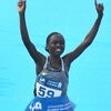 Defending women's champion Bornes Kitur, from Kenya / Photo Credit: Procam International