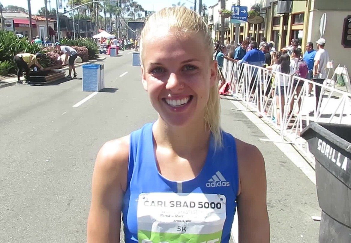 Dominique Scott-Efurd of South Africa finished 4th in the Women's Elite Race - Carlsbad 5000 2017.