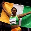 Murielle Ahoure of Cote D'Ivoire wins the 60 Metres Womens Final during the IAAF World Indoor Championships on Day Two at Arena Birmingham on March 2, 2018 in Birmingham, England. Photo by Michael Steele/Getty Images for IAAF