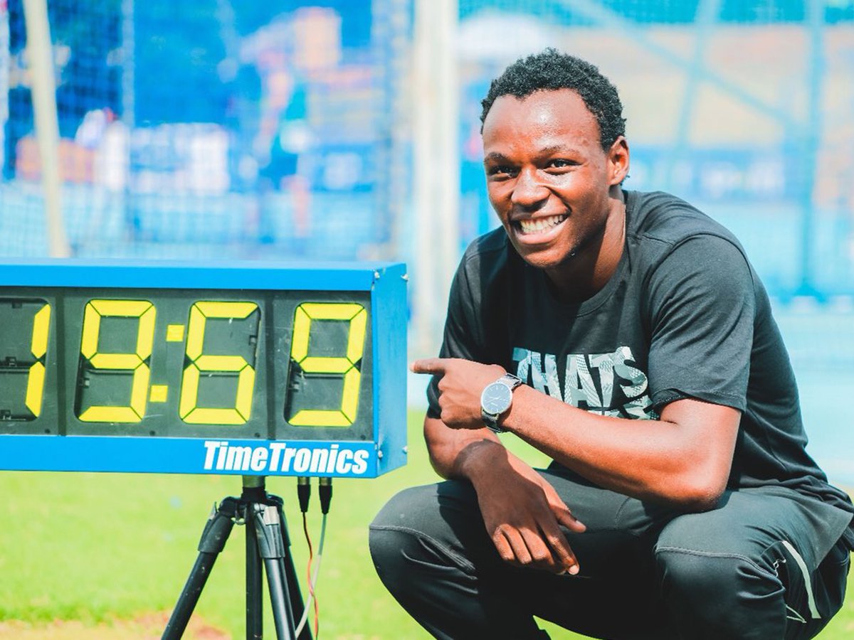 20 year-old Clarence Munyai who set a new South African national record with the second fastest time in the continent. Credit: BackTrack/ASA