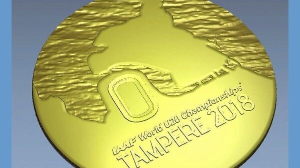 Medal for the IAAF World U20 Championships Tampere 2018 (Organisers)