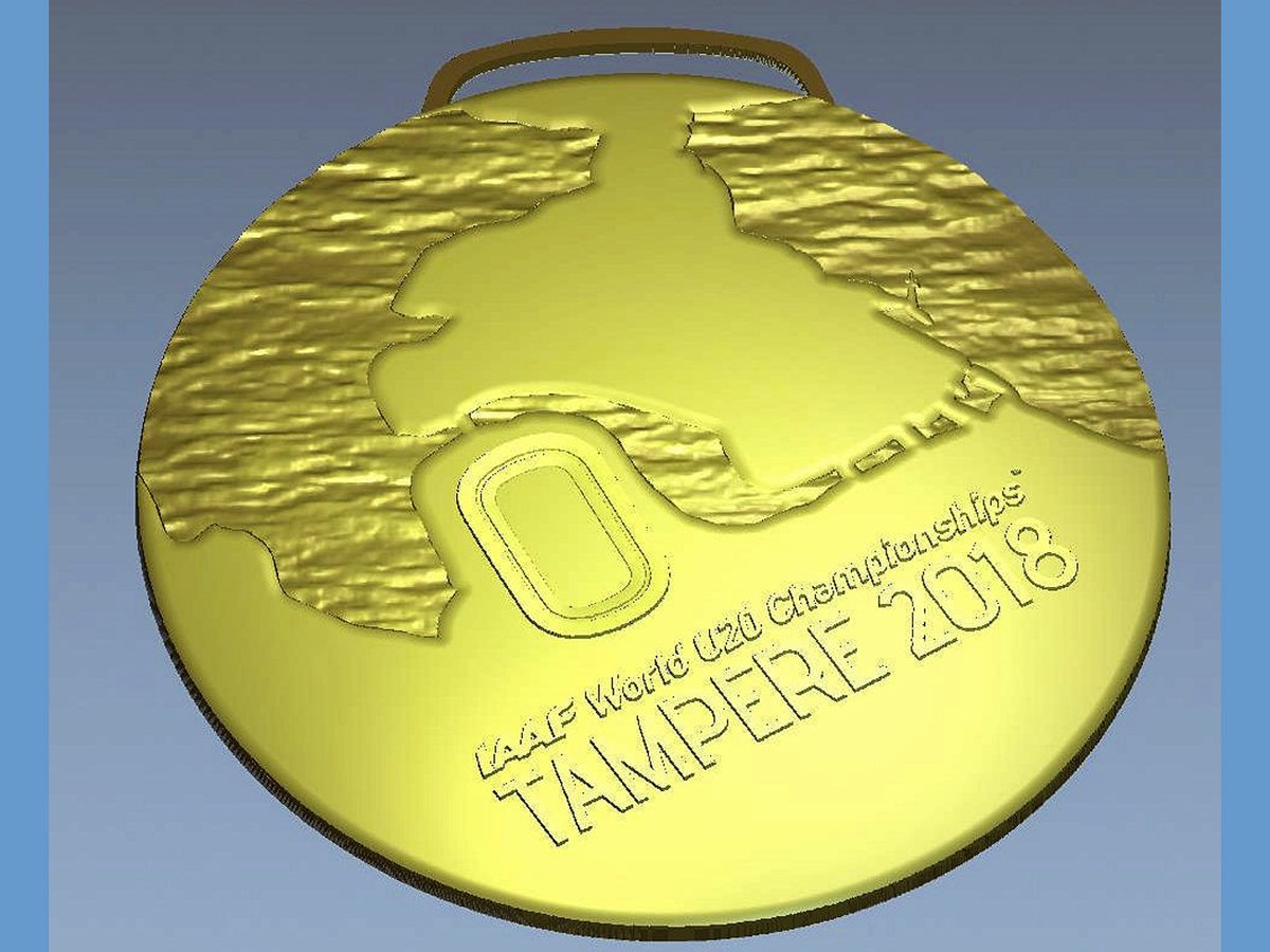 Medal for the IAAF World U20 Championships Tampere 2018 (Organisers)