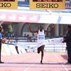 Kenya's Geoffrey Kamworor winning the TCS World 10K Bengaluru 2018 Photo credit: Procam International