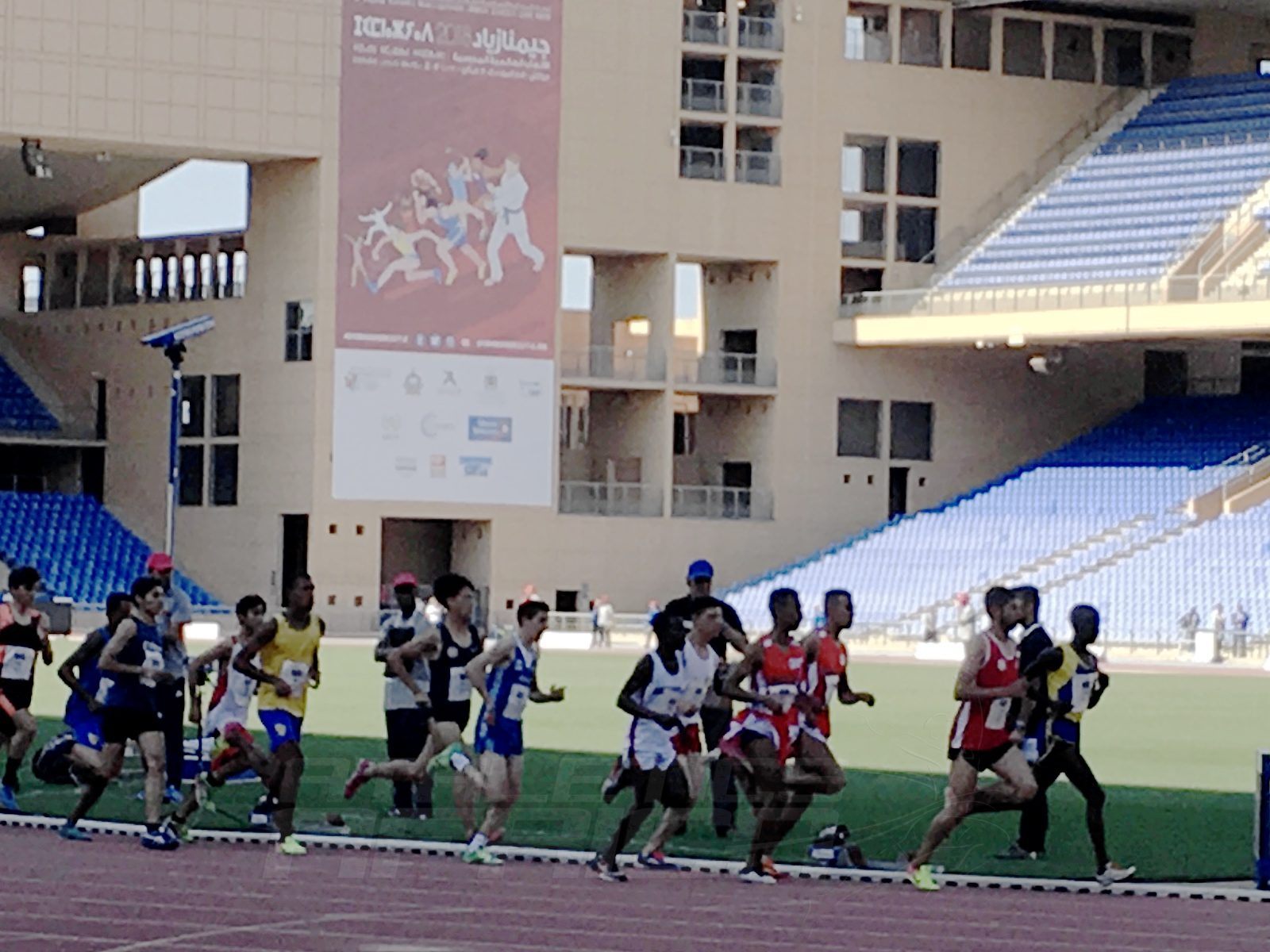 Boys 3000m final at the Gymnasiade 2018 in Marrakech / Photo Credit: Yomi Omogbeja