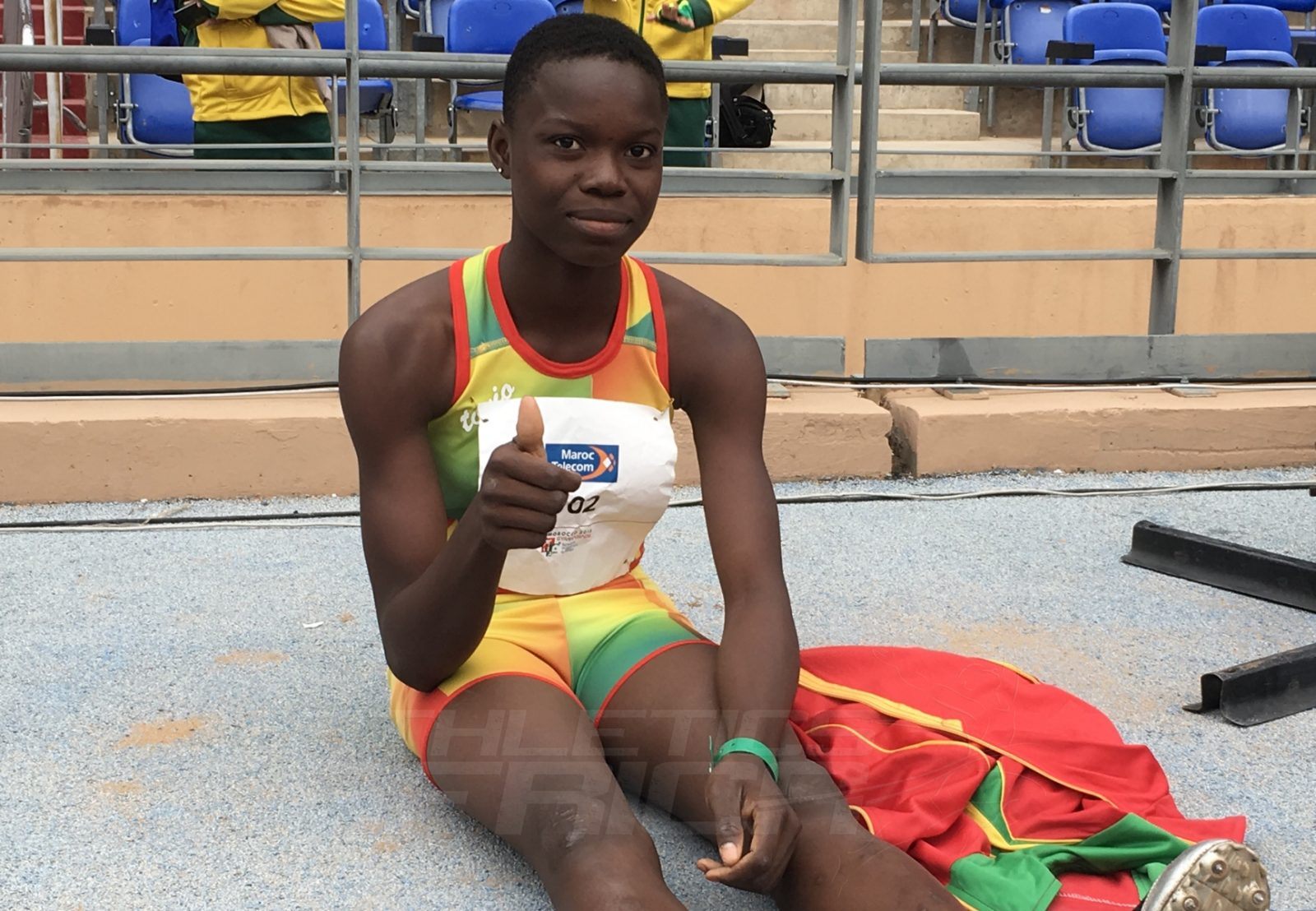 Nemata Nikiema of Burkina Faso finished in 10th place, with 9.97m, in the Girls Triple Jump Final at Gymnasiade 2018 in Marrakech / Photo Credit: Yomi Omogbeja