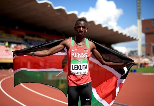 Solomon Lekuta takes the men's 800m gold for Kenya at the IAAF World U20 Championships Tampere 2018 / Photo Credit: Getty Images for IAAF