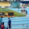 LOC contractors and officials set up the timing equipment at the Stephen Keshi stadium in Asaba on Monday 31 July / Photo credit: Naomi Peters for Athletics Africa