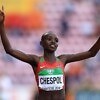 Kenya's Celiphine Chespol takes 3000m steeplechase gold at the IAAF World U20 Championships Tampere 2018 / Photo credit: Getty Images for IAAF