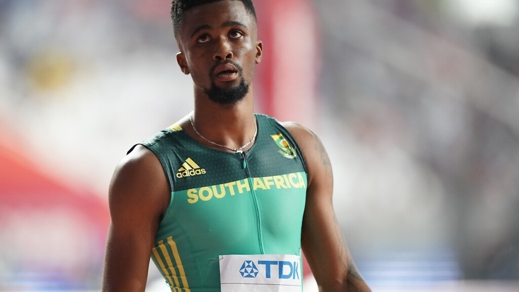 South Africa's Anaso Jobodwana during the men's 200m in Doha / Photo credit: Getty Images for IAAF