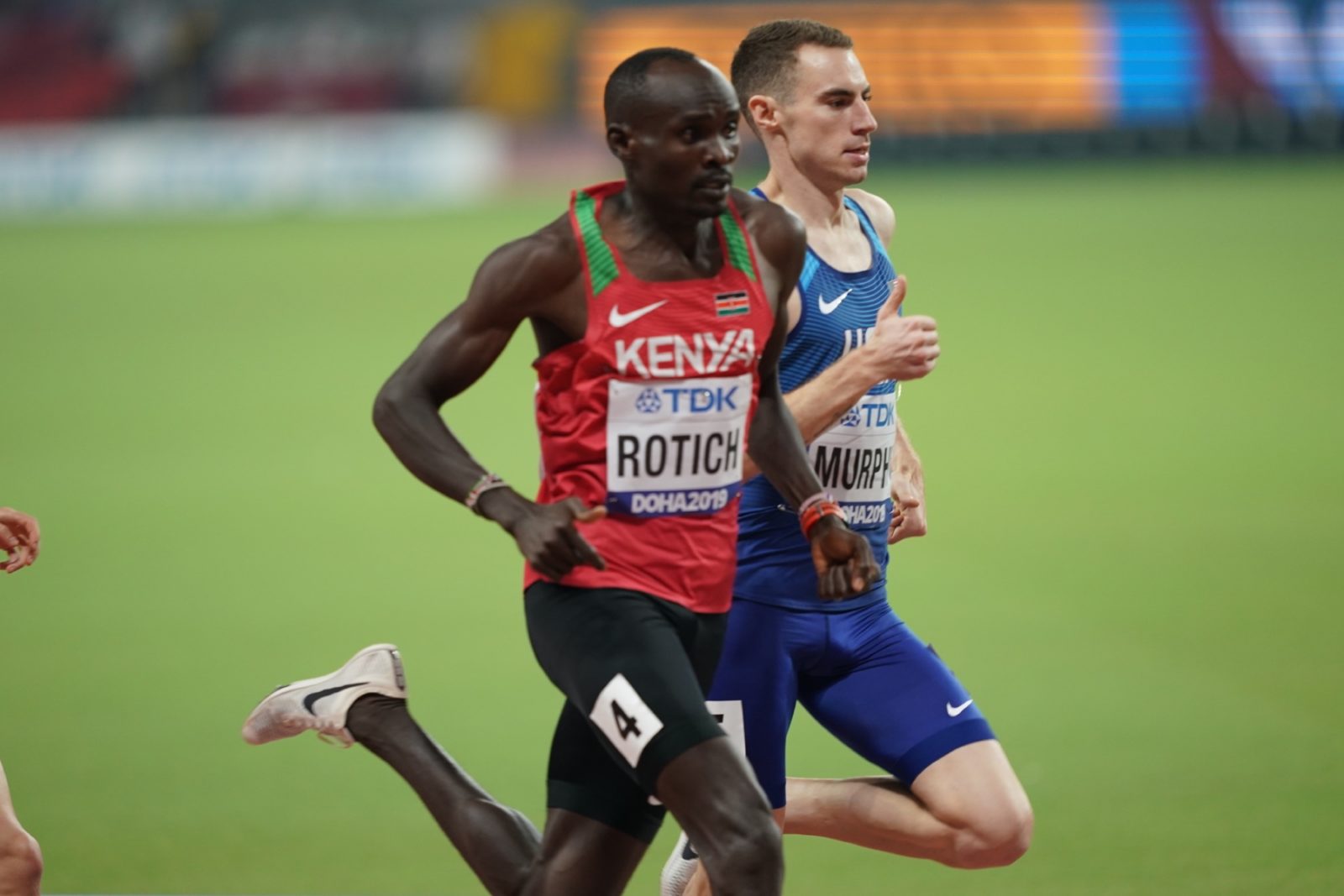 Ferguson Rotich from Kenya in men's 800m in Doha / Photo credit: Getty Images for IAAF