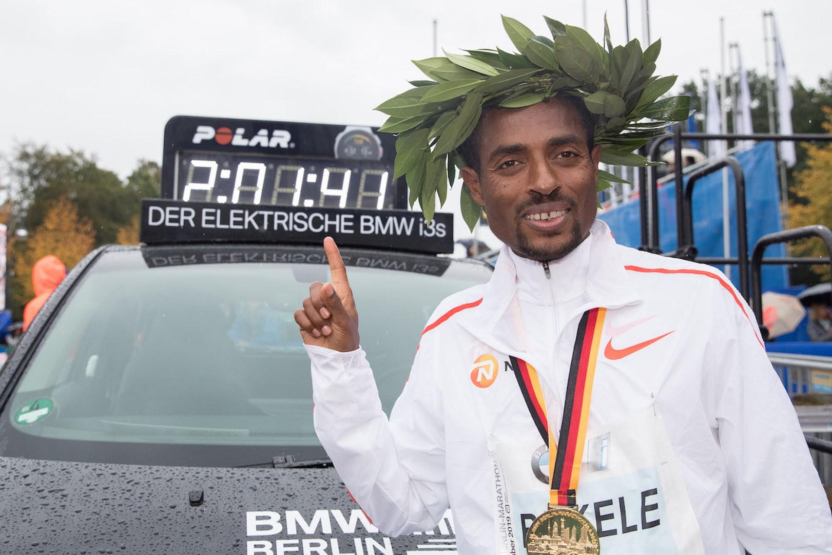 Kenenisa Bekele wins at the Berlin-Marathon 2019 / credit: SCC EVENTS / Norbert Wilhelmi