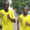 Kenyan runners Rhonzas Kilimo and Daniel Muteti (right) in Athens / Photo credit: AMA / Race News Service.