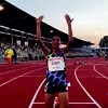 Letesenbet Gidey after breaking the world 10,000m record in Hengelo (© Global Sports Communication