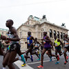 Leading group of runners at the 2021 Vienna City Marathon passing the Opera House / Credit: VCM / Michael Gruber