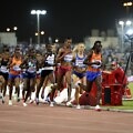 Diamond League 5000m champion Francine Niyonsaba of Burundi with the 3000m win in Doha / Photo credit: Diamond League AG