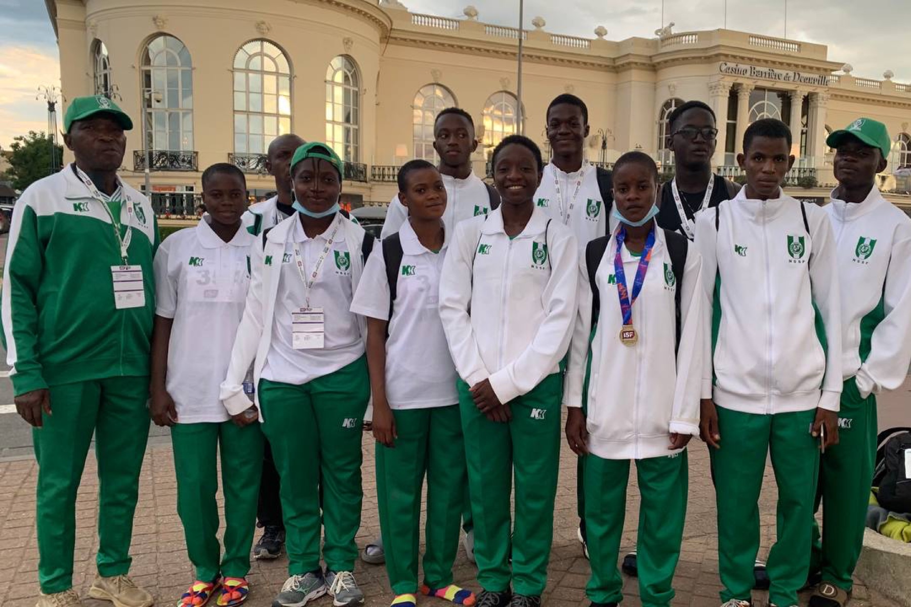 Team Nigeria at the CID in Deauville, Normandy / Photo Credit: Yomi Omogbeja for AthleticsAfrica