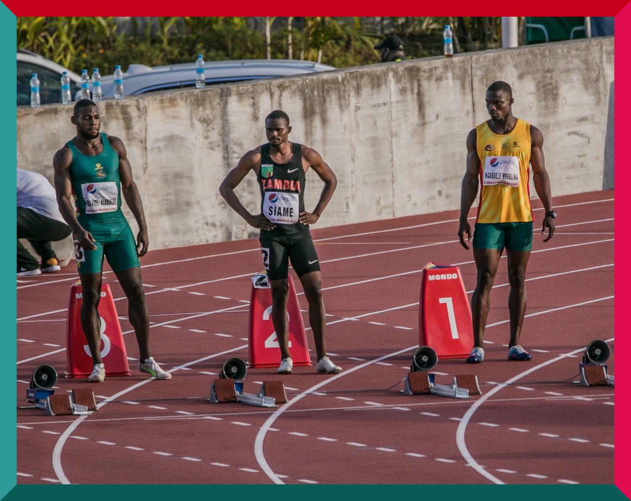 Men's 100m semi-finals / Photo credit: Yaaseen Kahaar, Johanne Marin and Yomi Omogbeja for AthleticsAfrica