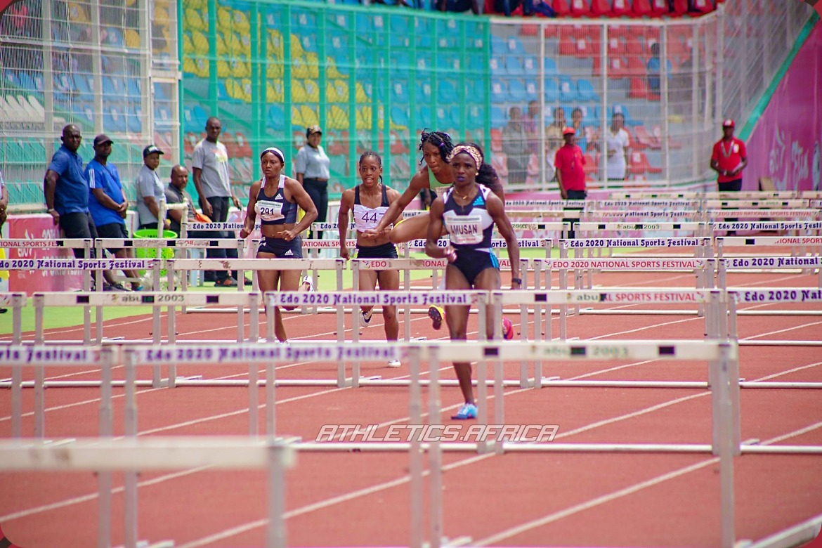 Tobi Amusan | 2022 AFN Nigeria World Championships and Commonwealth Games Trials in Benin City / Photo credit: Oluwasegun Neto