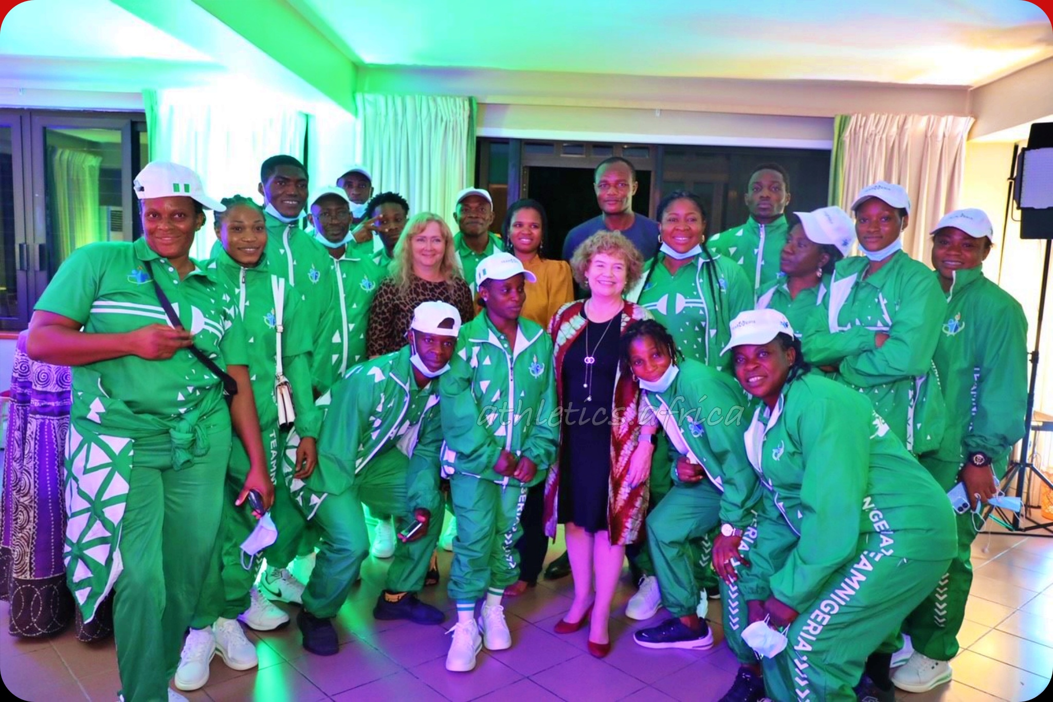 British High Commissioner, Catriona Laing, hosted a farewell reception for Birmingham Commonwealth Games bound Nigerian athletes, alongside the Minister of Sports and the President of the Nigerian Olympic Committee in Abuja.