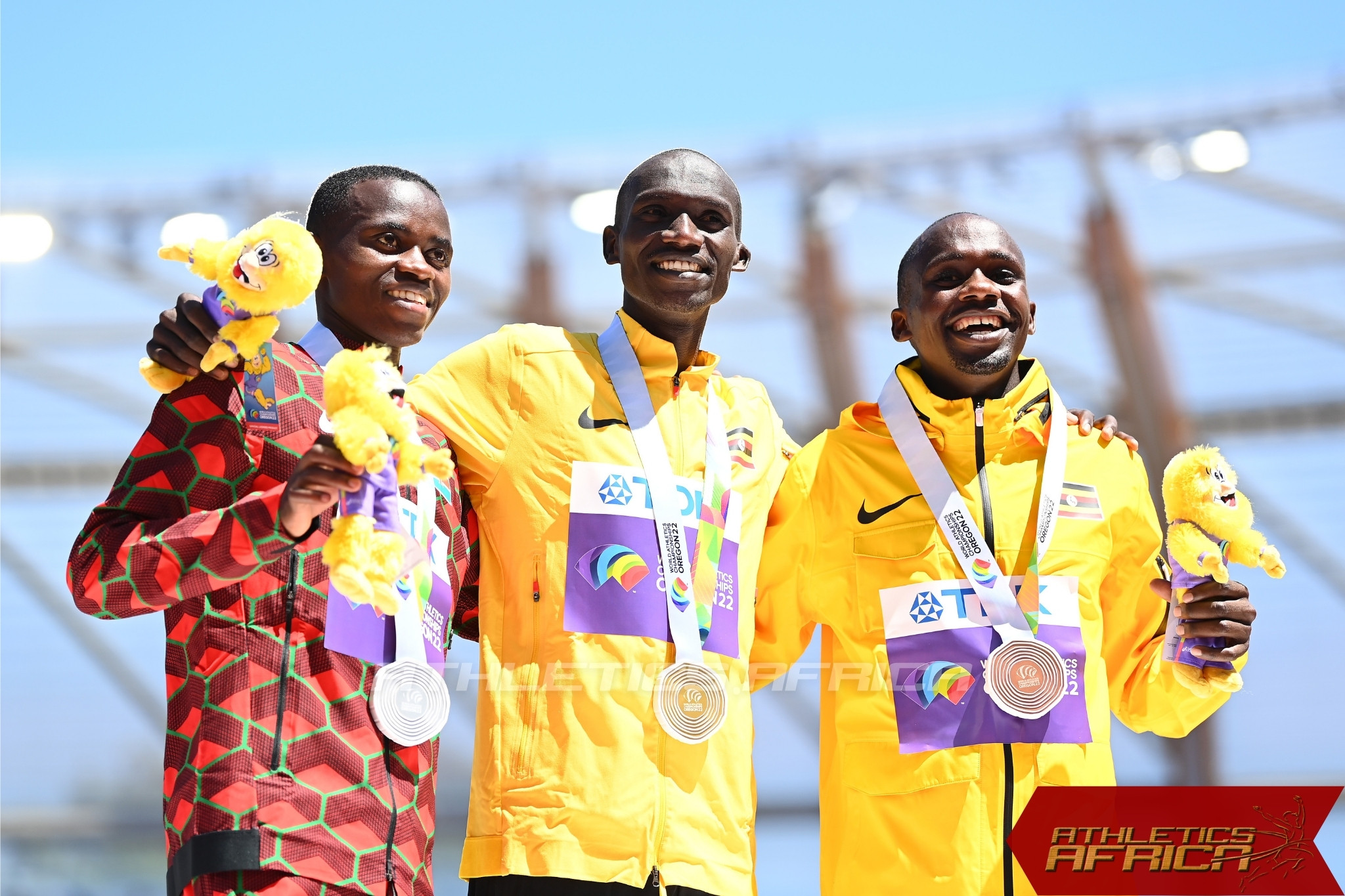 Ugandan Joshua Cheptegei wins gold in men's 10,000m at the World Athletics Championships in Oregon 22 / Photo credit: Getty Images for World Athletics