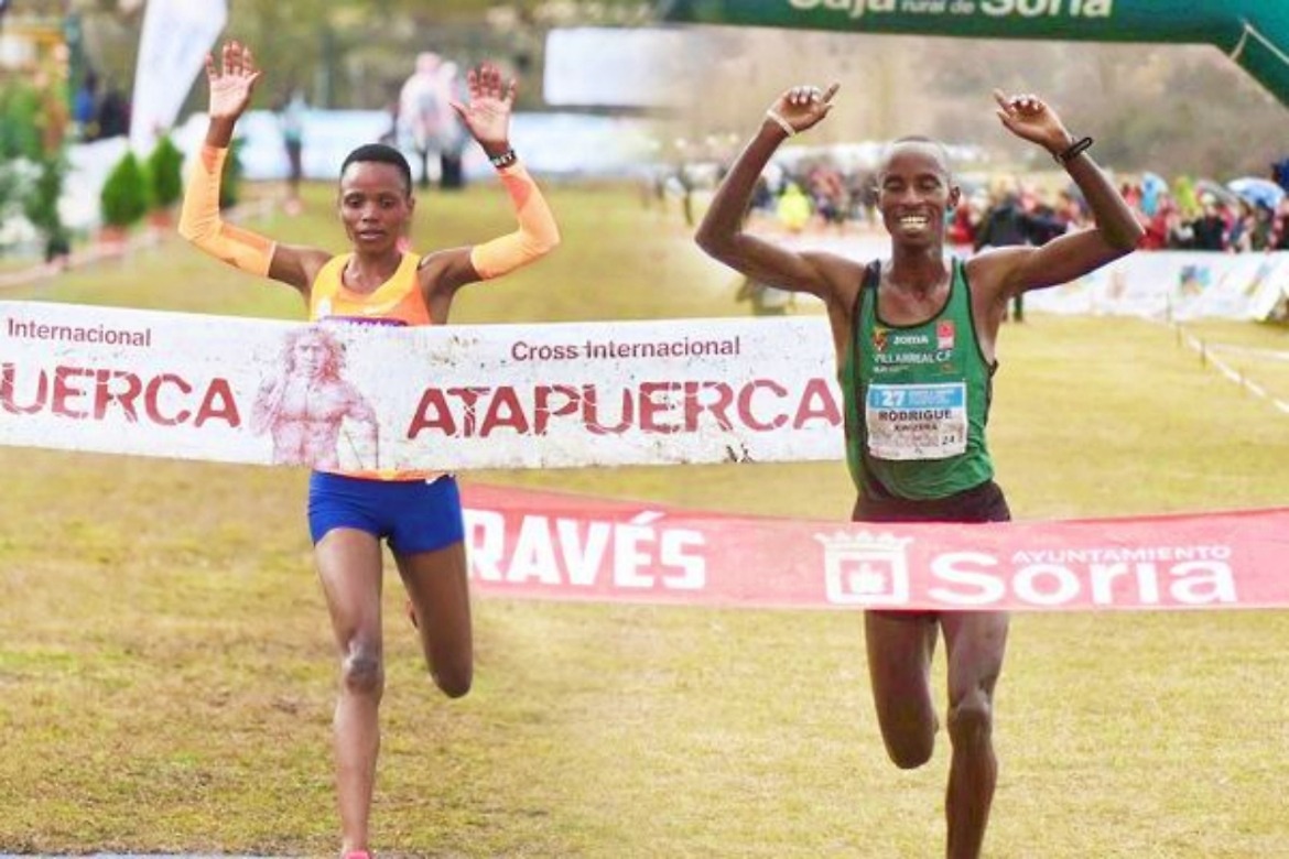 Beatrice Chebet and Rodrigue Kwizera (© Ricardo Ordóñez / Asociacion ADOC)