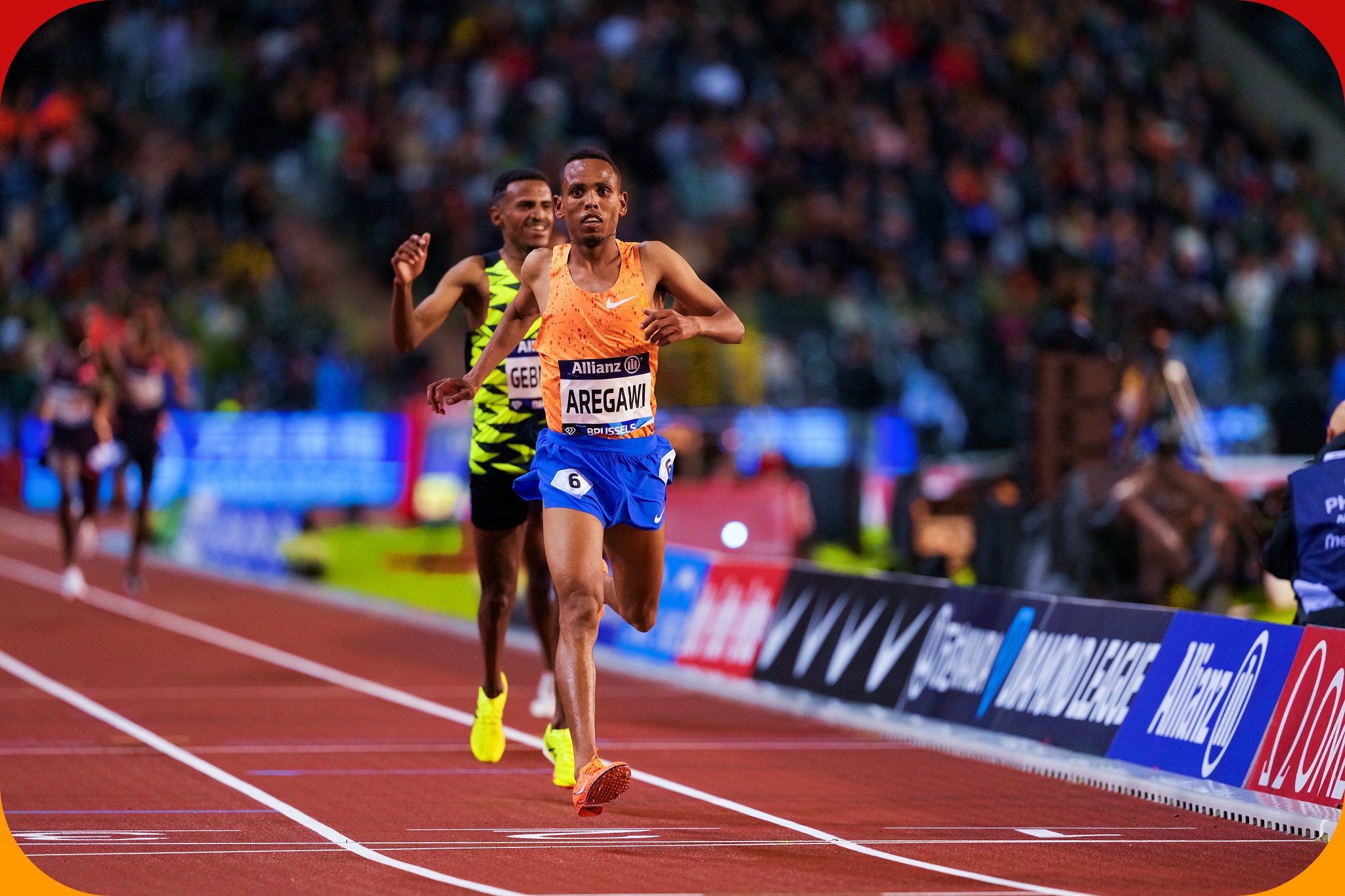 Ethiopia's Berihu Aregawi wins the men's 5000m in Brussels WDL Final 2024 / Photo credit: Diamond League AG