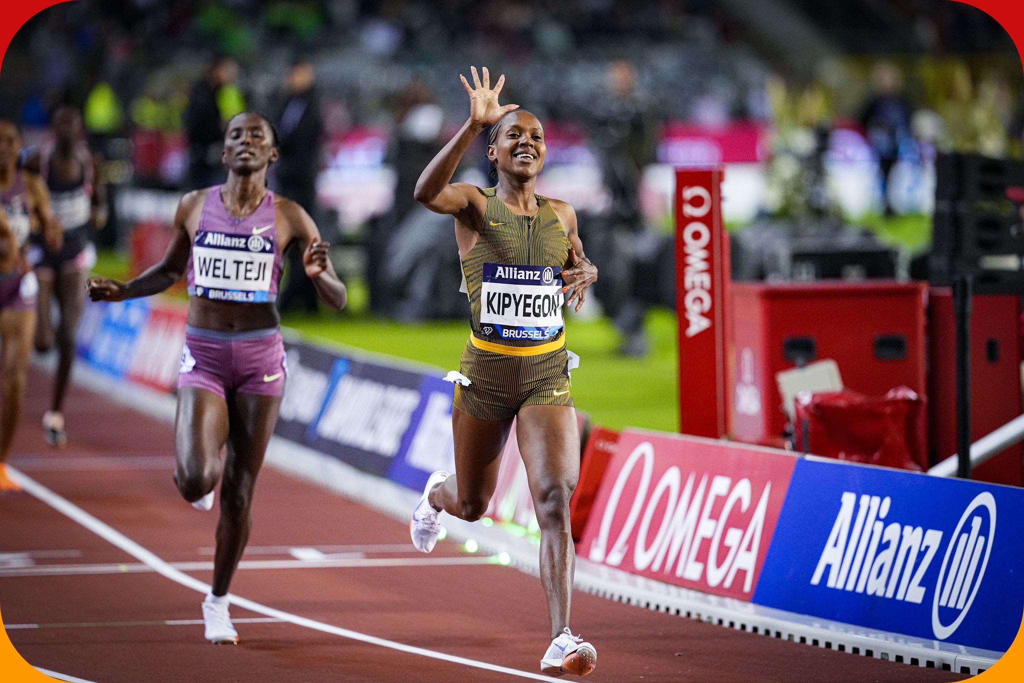 Kenya's Faith Kipyegon wins the women's 1500m in Brussels - WDL Final 2024 / Photo credit: Diamond League AG