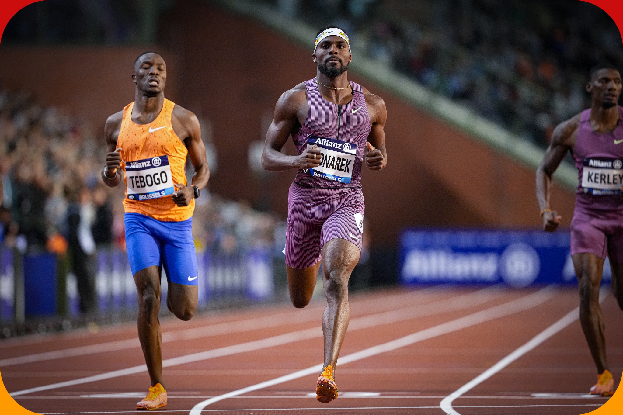 USA's Kenny Bednarek edged out Olympic 200m champion Letsile Tebogo to win the men's 200m in Brussels - WDL Final 2024 / Photo credit: Diamond League AG