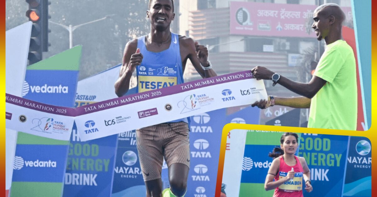 Tesfay claims men's crown, Tele takes women's title in 2025 Mumbai ...