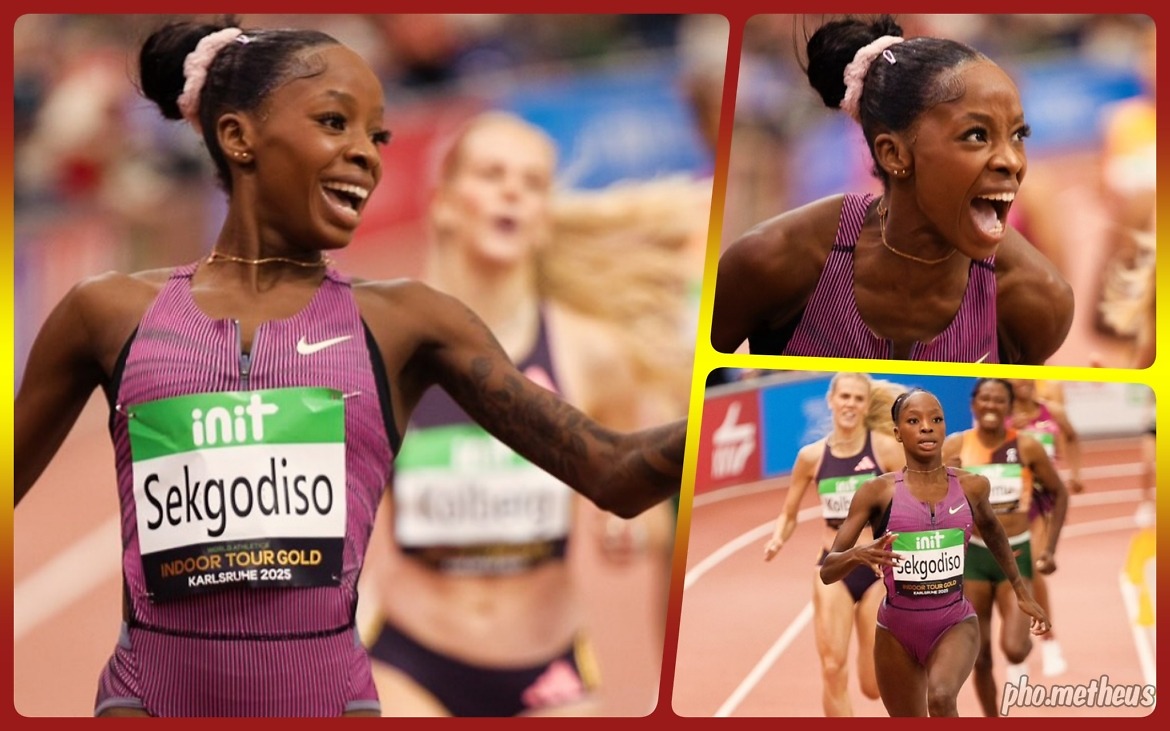 South African Prudence Tebogo Sekgodiso at the Indoor Meeting Karlsruhe 2025 / Photo credit: pho.metheus