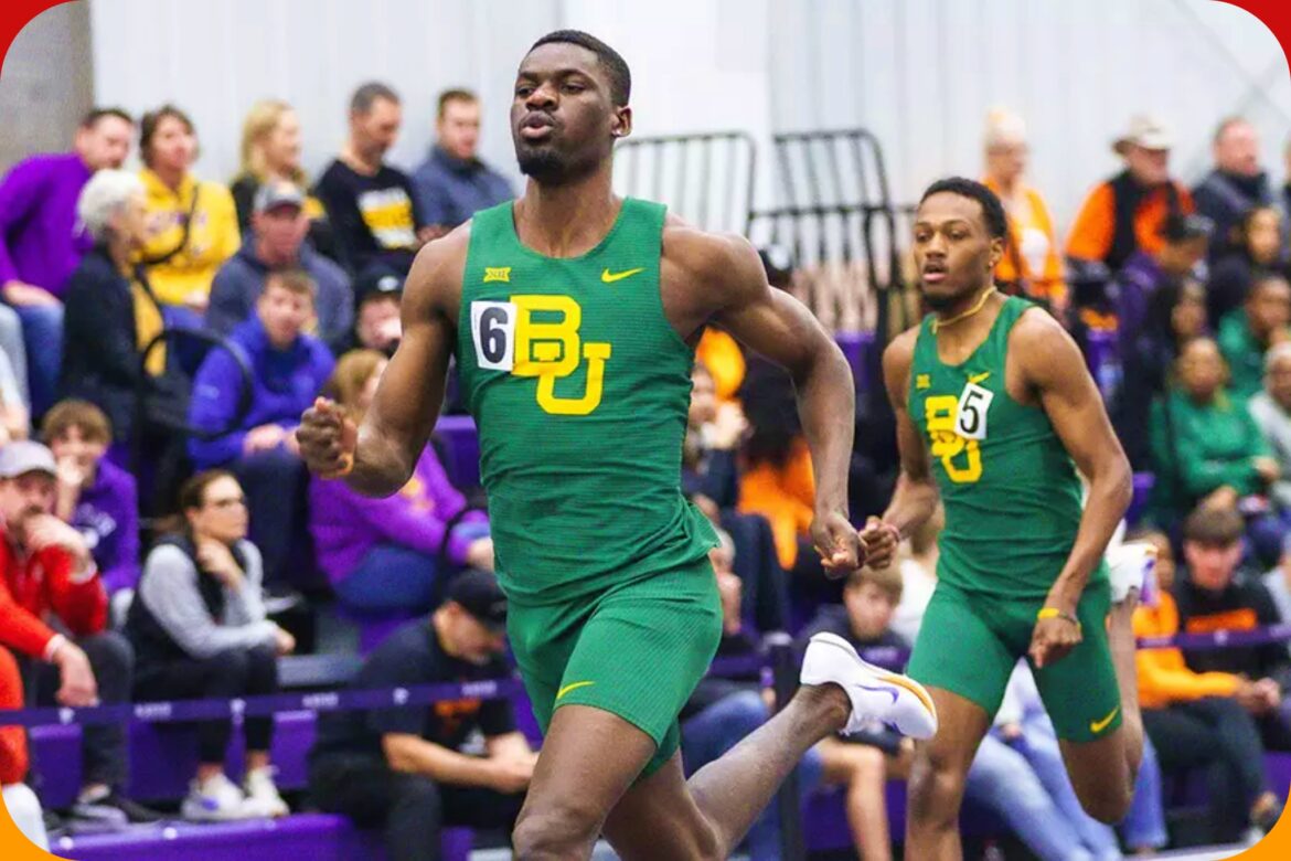 Nigeria's Ezekiel Nathaniel in action for the Baylor Bears / Photo credit: Baylor Track & Field