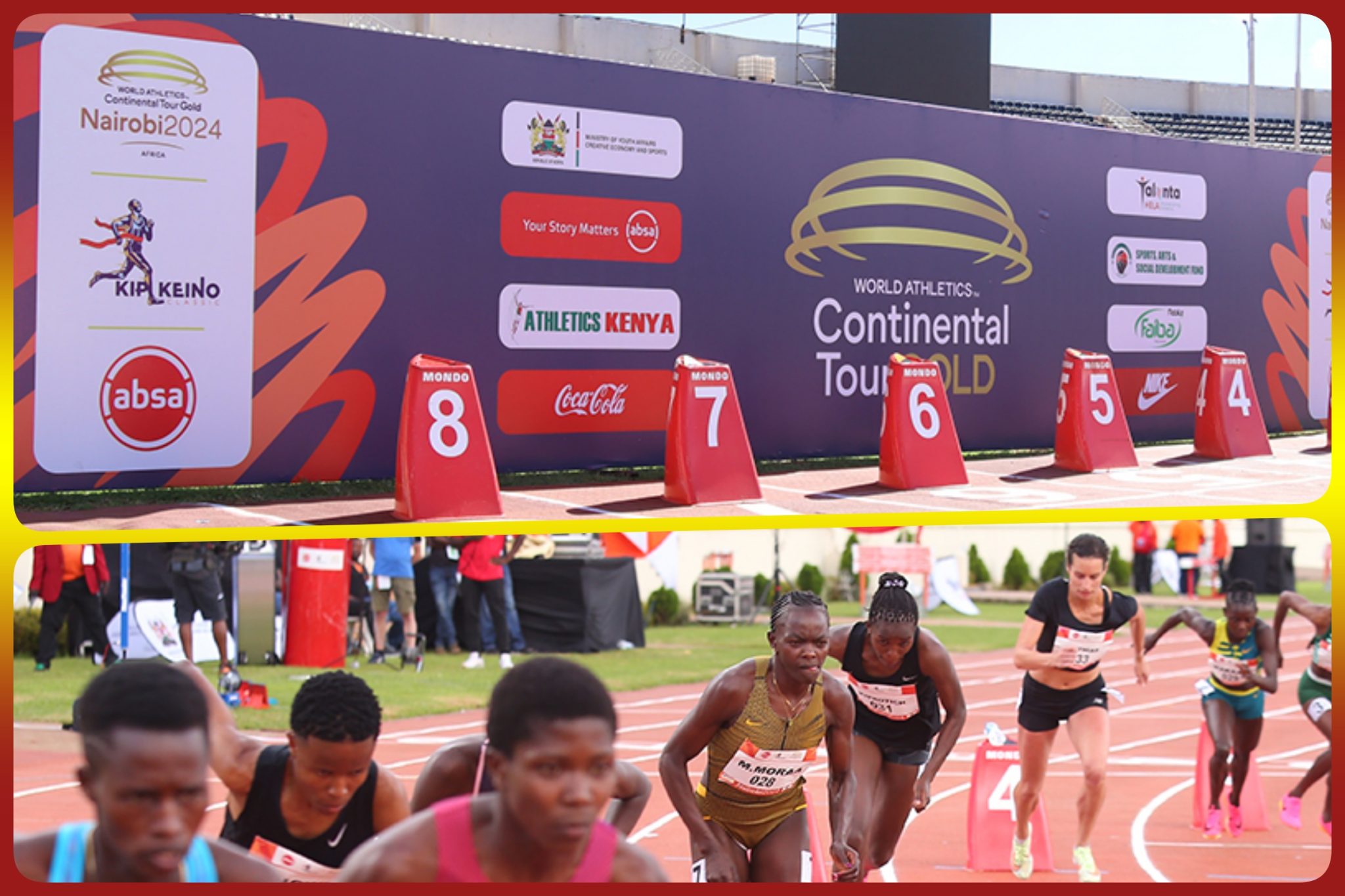 Athletes in action at the 2024 Kip Keino Classic in Nairobi / Photo credit: Kip Keino Classic