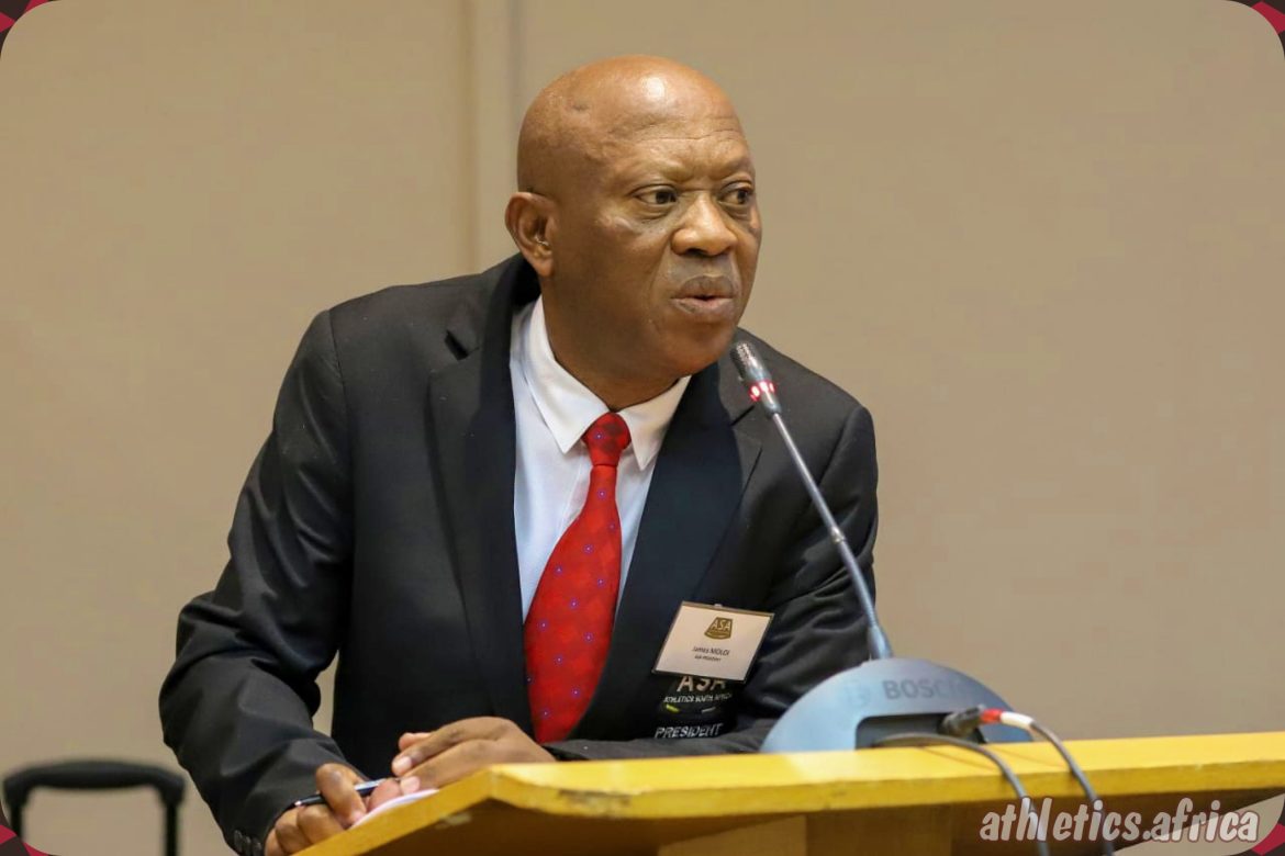 James Moloi has been re-elected as the President of Athletics South Africa for another term of four years / Photo credit: Cecilia van Bers