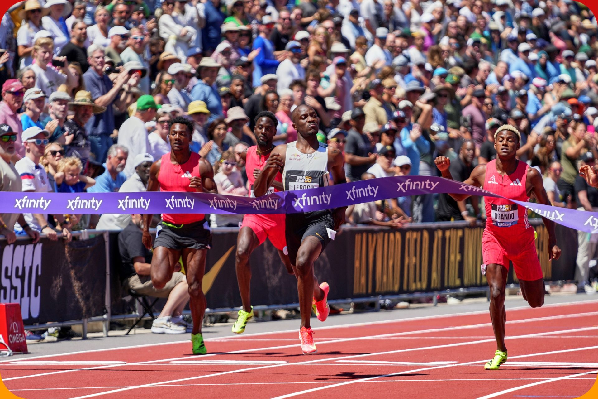 Letsile Tebogo (BOT) wins the Men's 200m with a time of 19.76 at the 50th edition of The Prefontaine Classic, part of the Wanda Diamond League, on Saturday 5th July 2025 / Photo: Matthew Quine For Diamond League AG