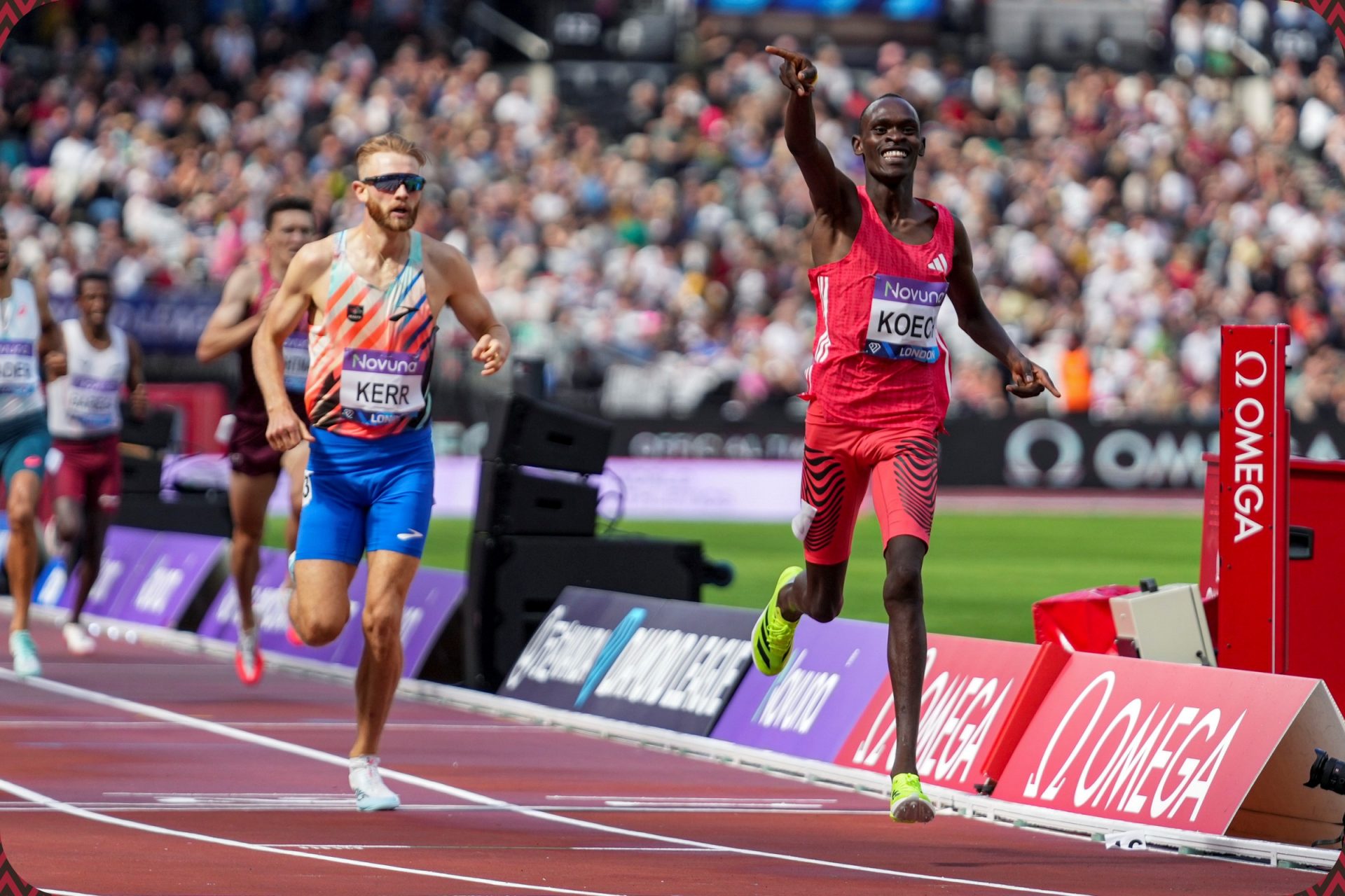 Phanuel Kipkosgei Koech wins the men’s 1500m in a new Meet Record time of 3:28.82 at the Novuna London Athletics Meet, part of the Wanda Diamond League, in London on July 19, 2025 / Photo: Melissa Gresswell for Diamond League AG