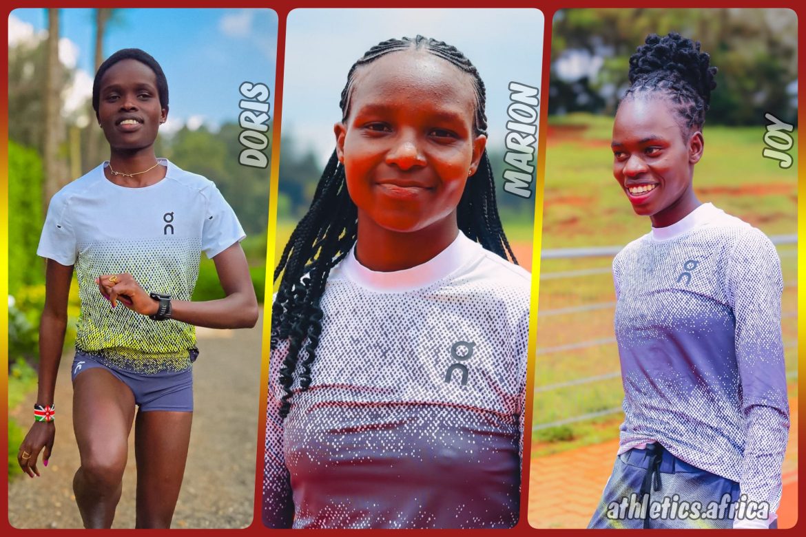 On announces NIL deals with Collegiate track standouts from Kenya - Doris Lemngole, Marion Jepngetich, and Joy Naukot / Photo credits: On