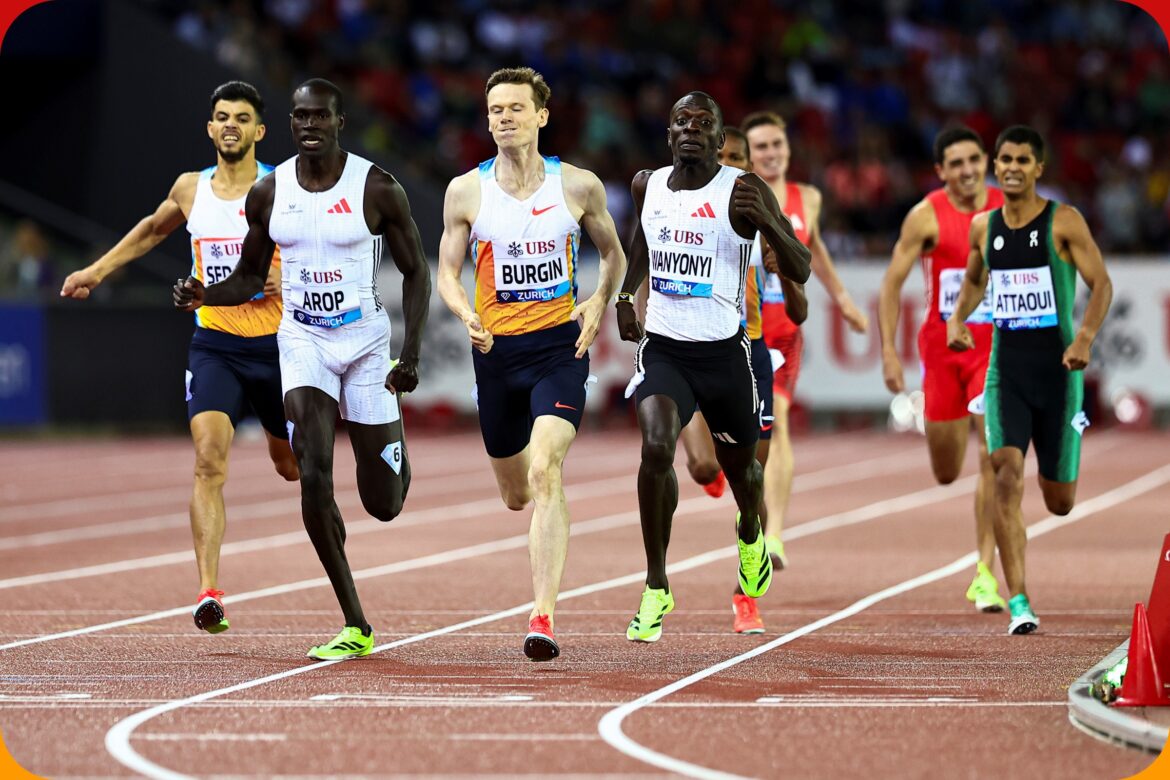 Emmanuel Wanyonyi (KEN) is crowned the Wanda Diamond League Champion in the Men’s 800m with a time of 1:42.37 at Weltklasse Zurich, the Wanda Diamond League Final, on Thursday, August 28, 2025, in Zurich, Switzerland / Photo: Ed Hall for Diamond League AG